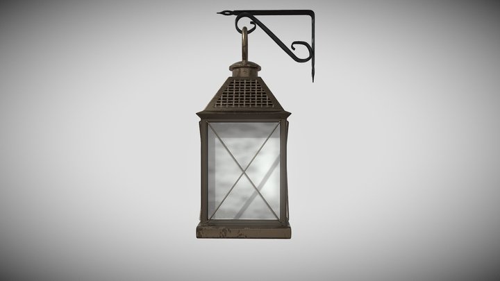 Wall Lamp 1900s 3D Model