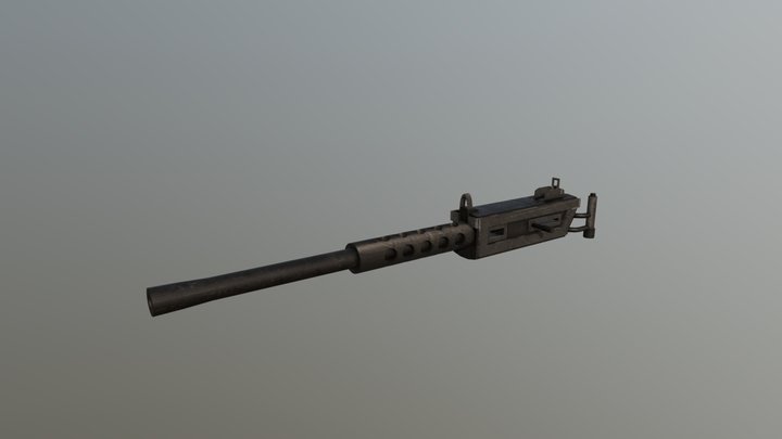 Warhammer 40k Heavy Stubber 3D Model