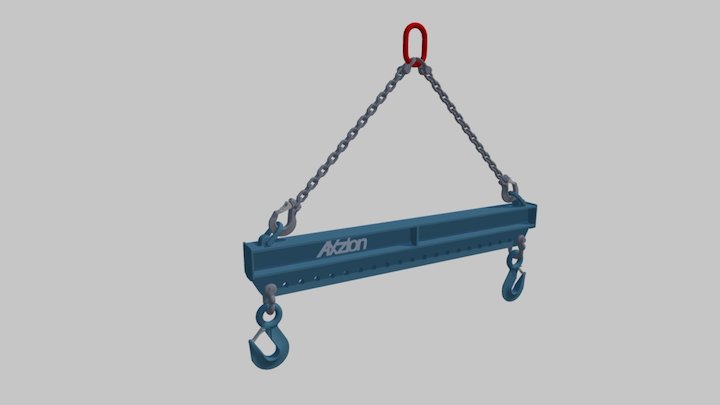 Axzion Spreader beam with shackle bar 3D Model