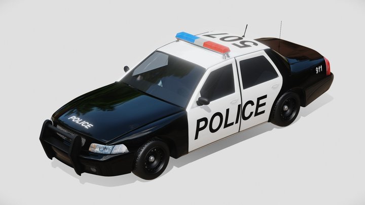Police car 3D Model