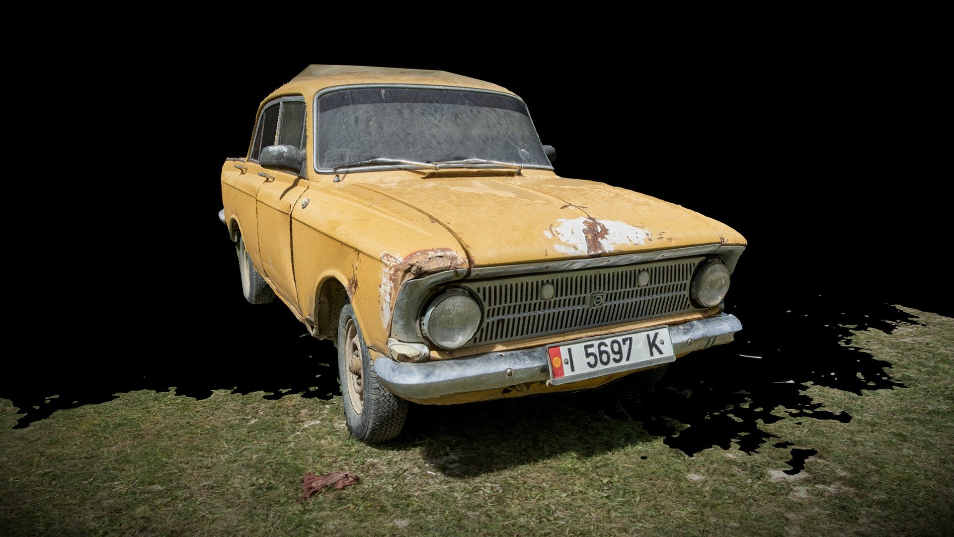 A car in Kyrgyzstan. 3D model by Lisa Lokshina (lokshina.lisa