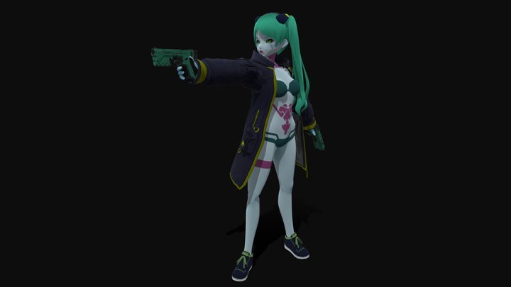 CyberPunk Rebecca EdgeRunners 3D Model