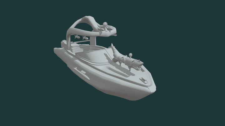 Motor Boat 3D Model
