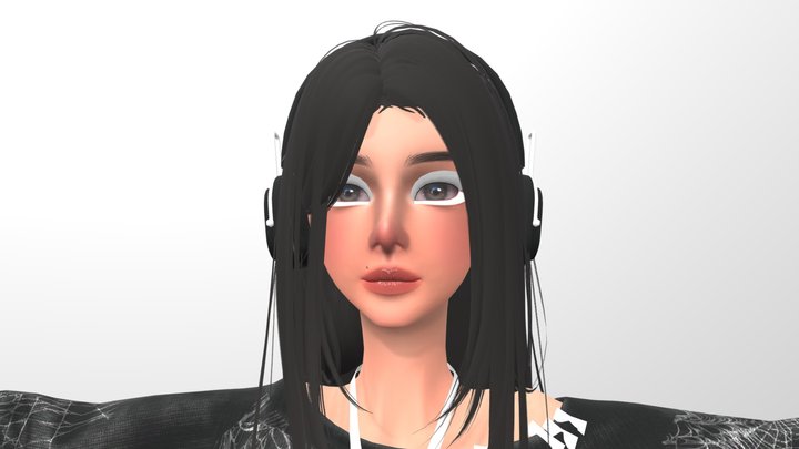 Zepeto New Girl 3D Model