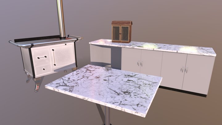 Kitchen Set 3D Model