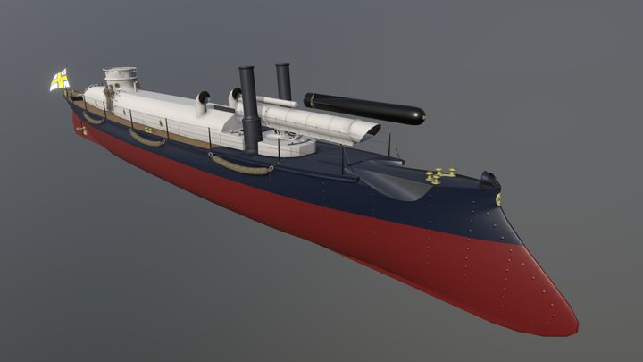 WIP Torpedo Boat Model 1891 3D Model