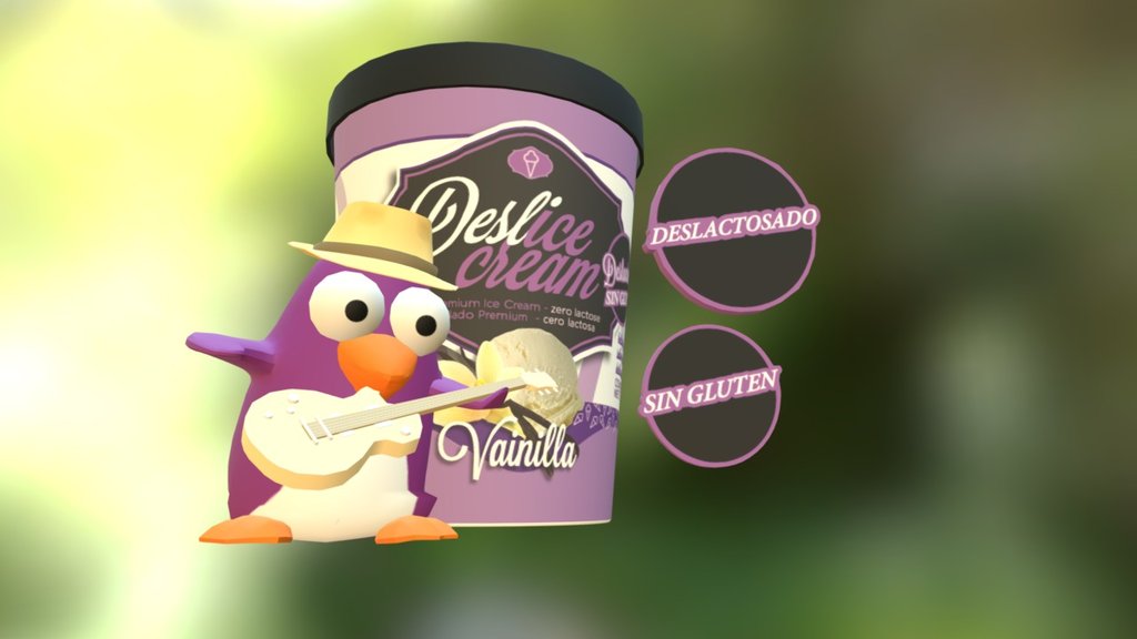 Deslice Cream de VAINILLA — Sketchfab embed 3D viewer