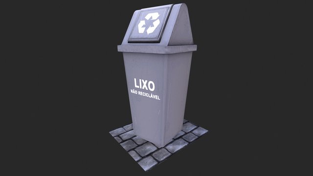 Lixeira - recycling bin 3D Model