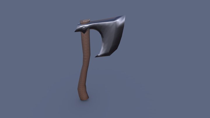 Nordic Axe [Low Poly] 3D Model