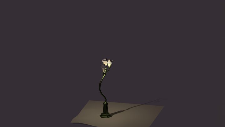 Spooky_Lightpost 3D Model