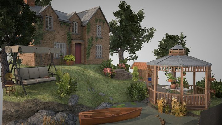 DAE Diorama- Gradma's House 3D Model