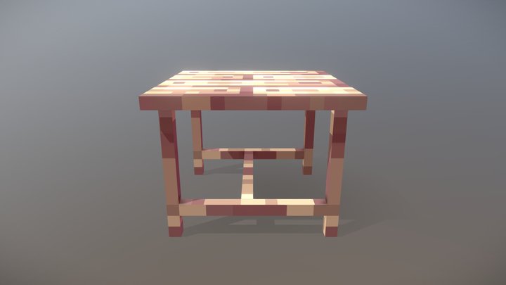 Wooden Table 3D Model
