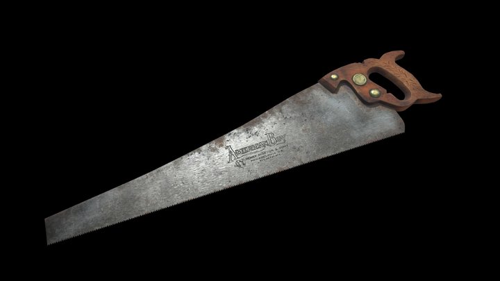 Disston D20 Handsaw 3D Model