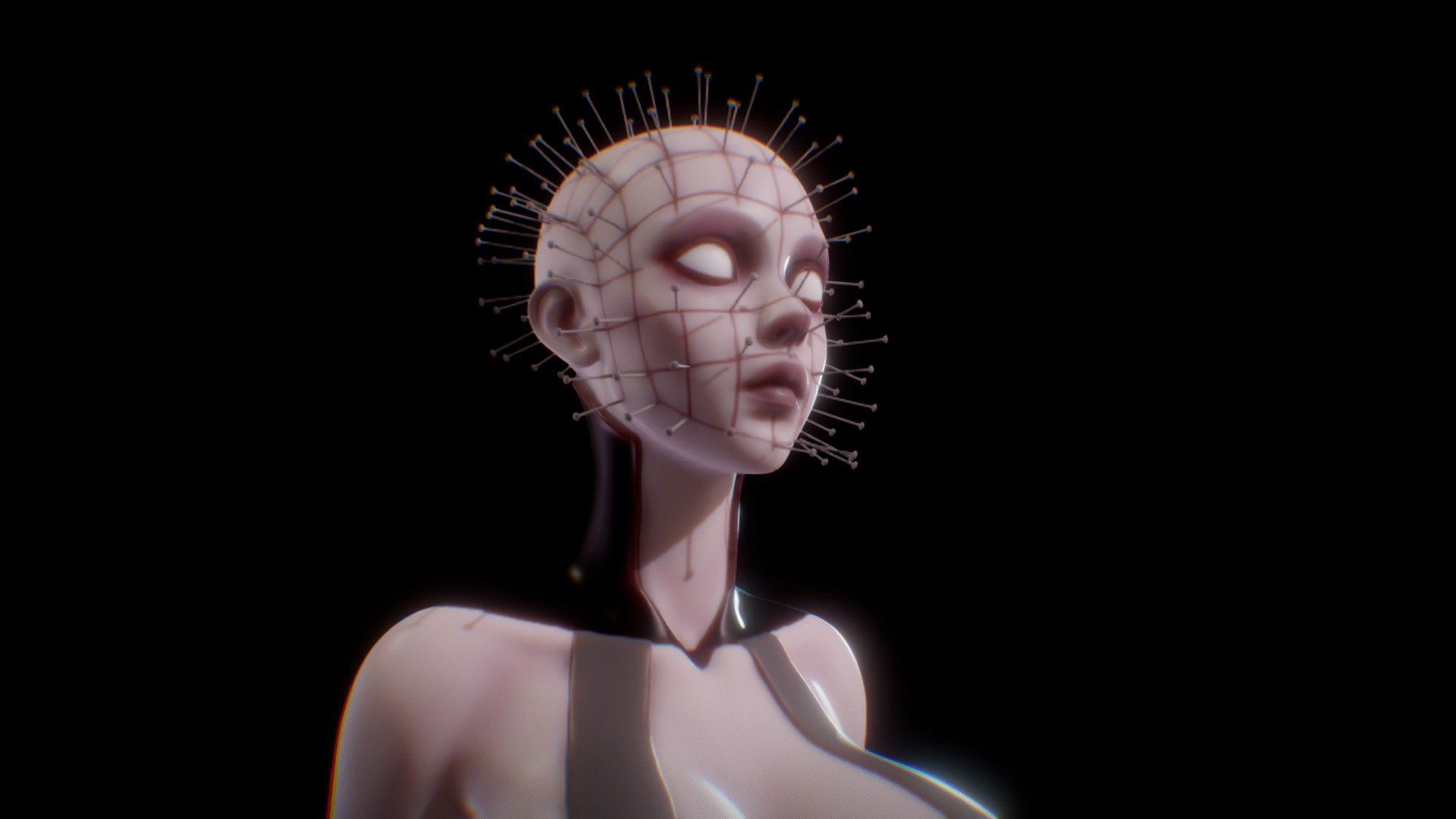 Female Pin Head Halloween 2022 SpeedSculpt - Download Free 3D model by ...