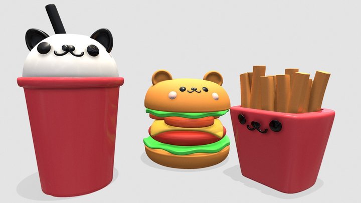 Burgercat 3D Model