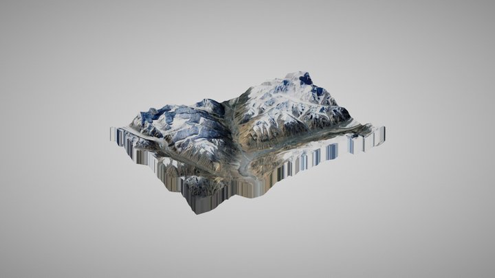K2 mountain 3D Model