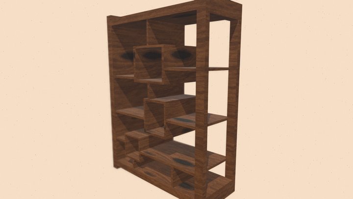Book Shelf 3D Model