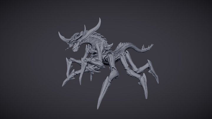 Fantasy Creature Sculpt 3D Model