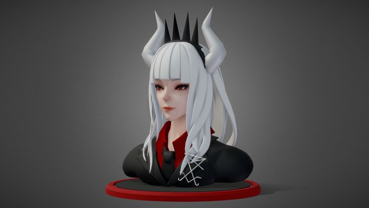 Lucifer(BustModel) - Helltaker 3D Model