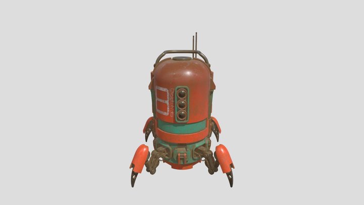 Sketchfab Spiderbot - Jonathan Mendoza 3D Model