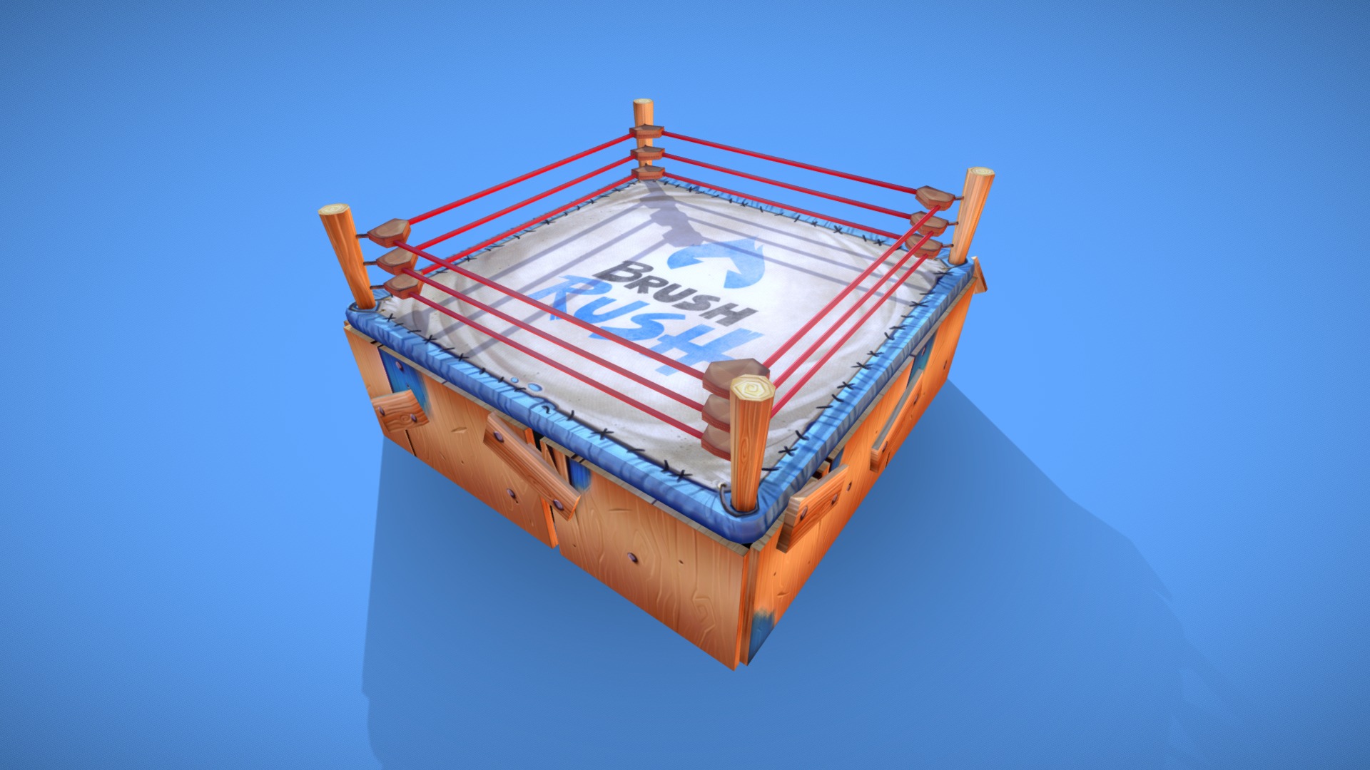 Ring de LUCHA - Brush RUSH - 3D model by Guilherme Freitas (@brushrush ...