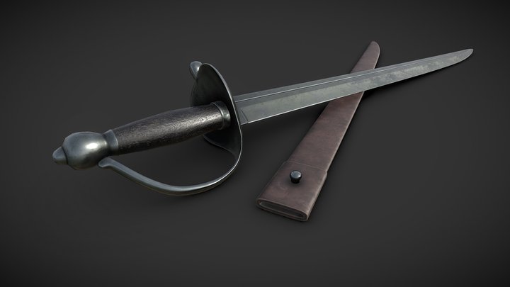 The sword of Jack Sparrow 3D Model