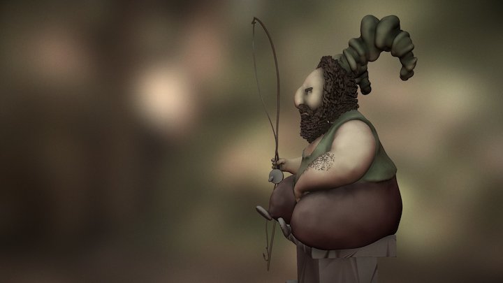 Fisherman 3D Model