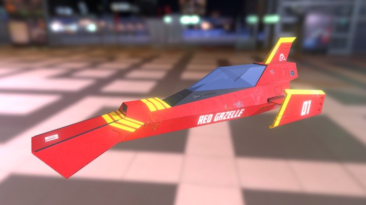 Red Gazelle 3D Model