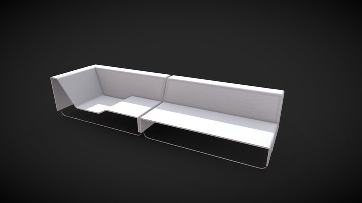 Outdoor Couch Set || VR Ready - Free Sample 3D Model