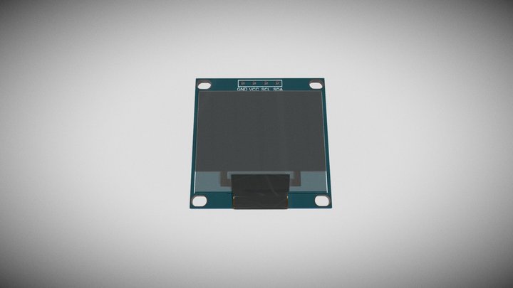Display OLED 128X64 – Kostenloses 3D-Modell STL