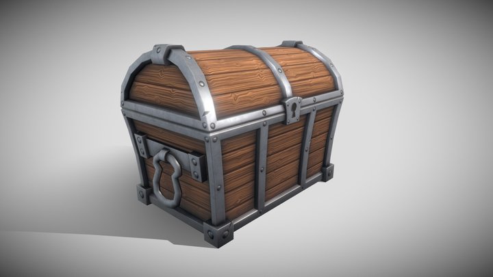 Stylized Chest 3D Model