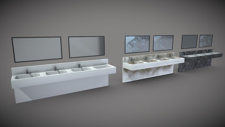 Bathroom sinks 3D Model