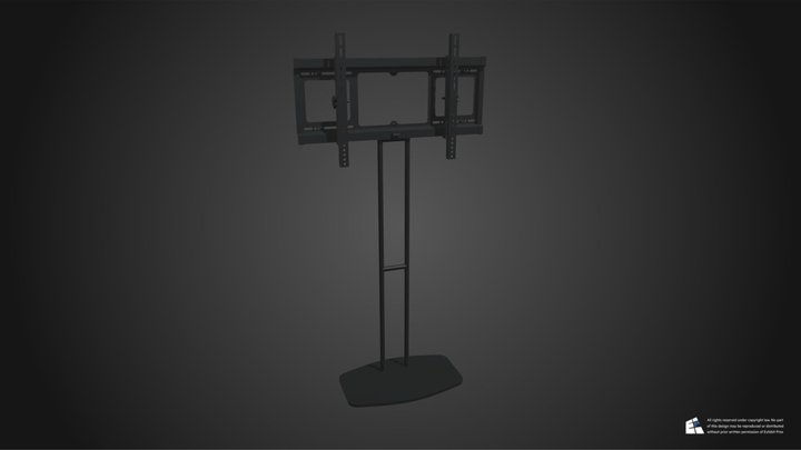 TV Display Floor Stand 3D Model