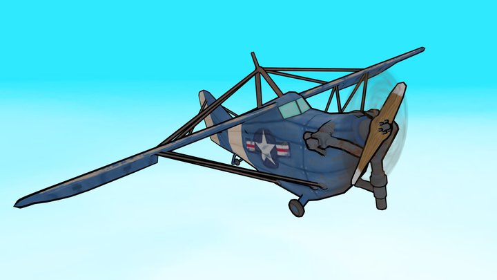 The Flying Circus | Sylized Aeronca C-3 3D Model