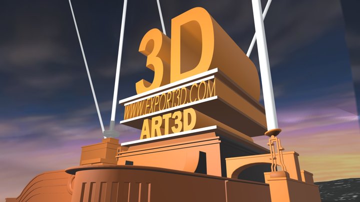 3D www_export3d_com Art3D logo remake 3D Model