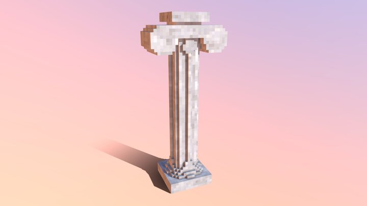 Voxel Pillar 3D Model