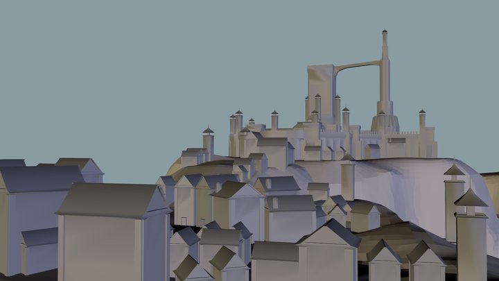 fantasy castle concept 3D Model