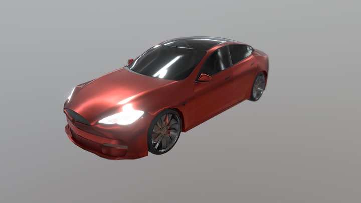 4-Doors Business sedan 3D Model