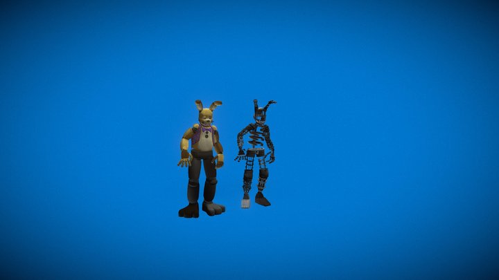 The Spring Bonnie 3D Model