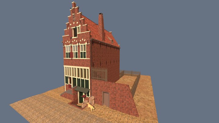 Early 17th c. Amsterdam town house 3D Model