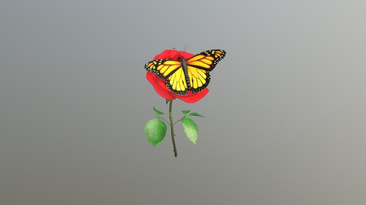 Rose 3D Model