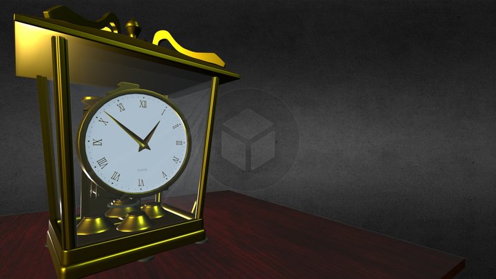 Antique Clock 3D Model