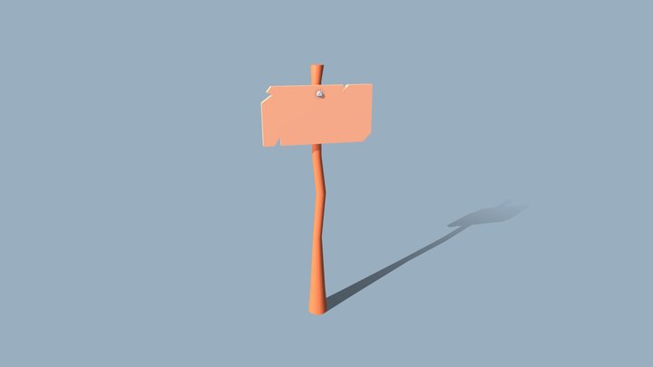 Road sign 3D Model