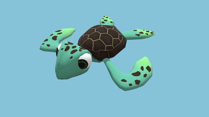 Simple Style Turtle 3D Model