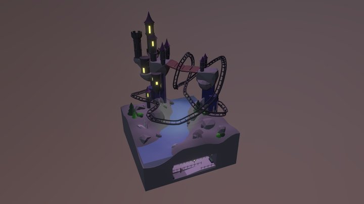Malificent Castle CUBE WORLD Nanna Rond 3D Model