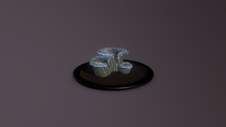Alien Glowing Fungus 3D Model