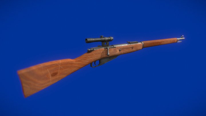 Mosin-Nagant M1891 3D Model