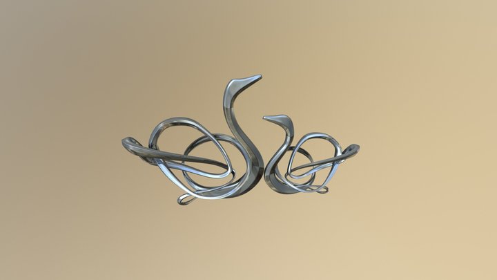 Goose Sculpture 3D Model