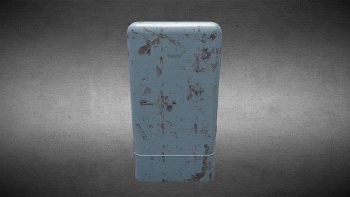 Old Refrigerator 3D Model