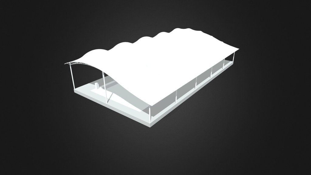 SP-BL02 Arched Swimming Pool Membrane Canopy